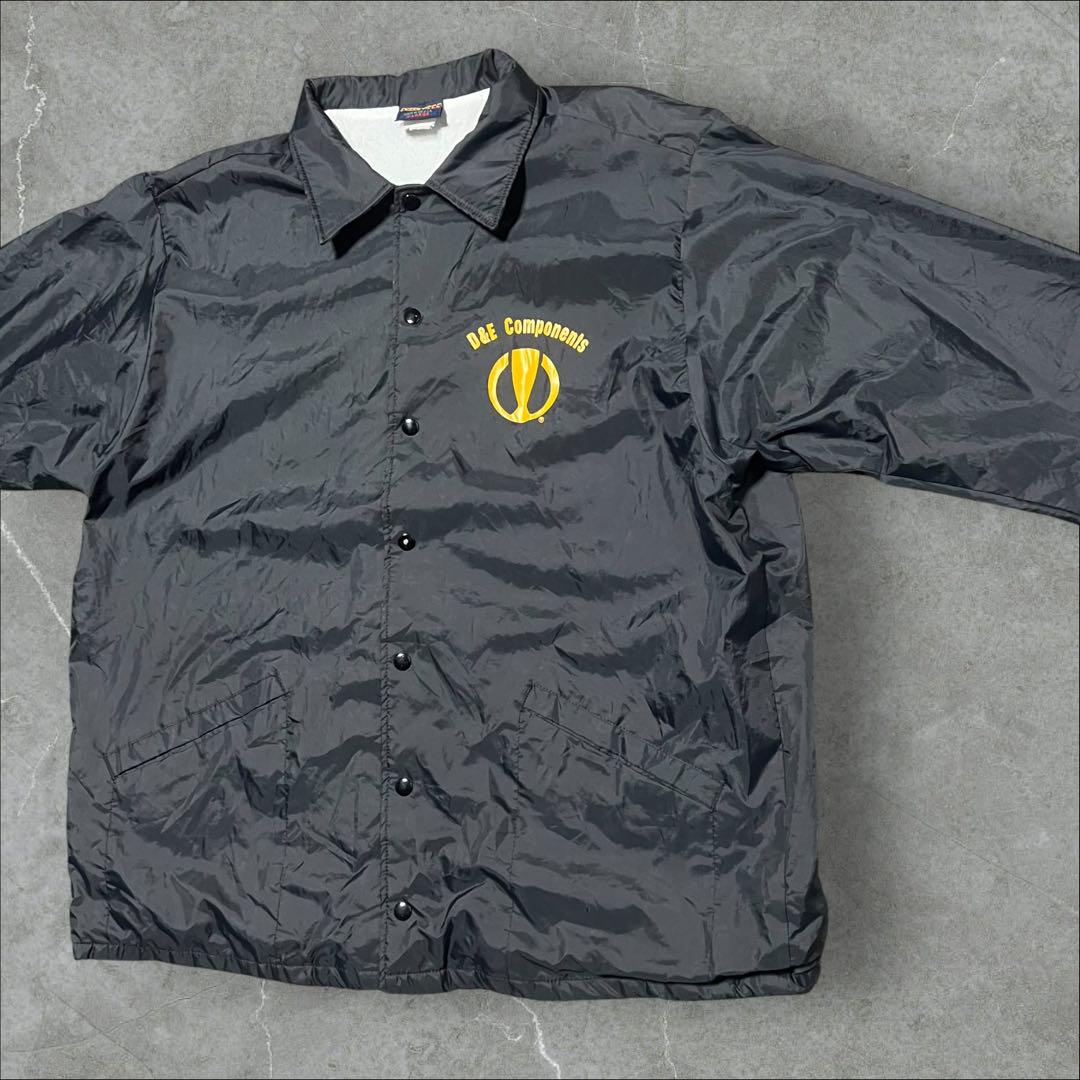 90s HILTON ブロックロゴ ナイロン コーチジャケット USA製 XL