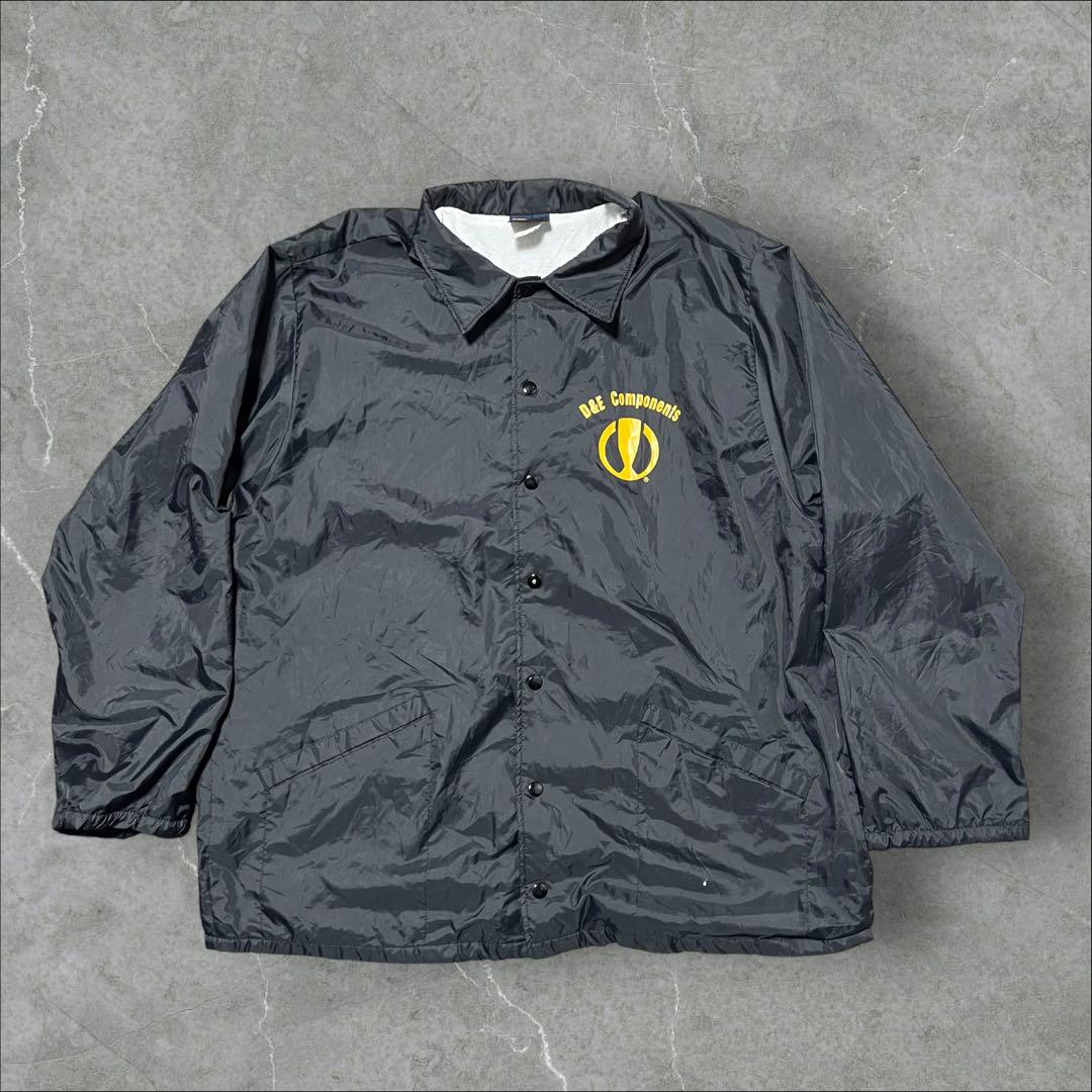 90s HILTON ブロックロゴ ナイロン コーチジャケット USA製 XL