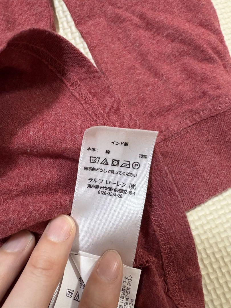 ポロラルフローレン　長袖Tシャツ バーガンディ 3T