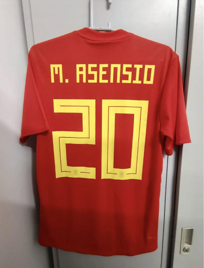 サッカースペイン代表シャツ2018ロシアW杯M. ASENSIO 20 選手仕様