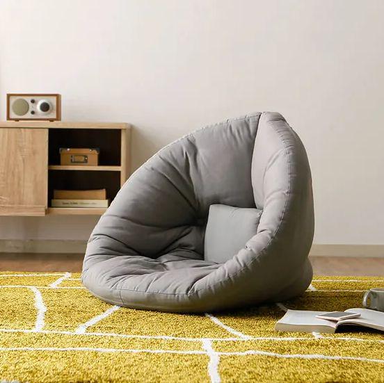 ソファ 2way 北欧デザイン ファブリック B06SW-m88567655104 1人掛けソファ 座椅子 低価新品