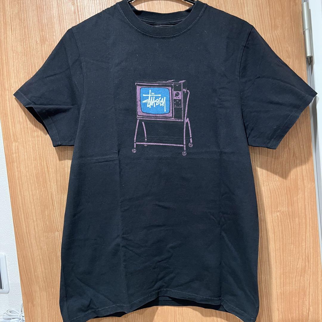 Stussy Rolling Tv Pig Dyed tシャツ S 黒タグ
