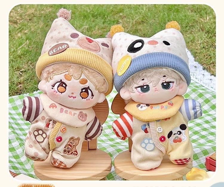 20cmぬい服かわいいくまクマぬいぐるみ用服着ぐるみ黄色ベビー服水玉人気 20cmぬい服かわいいくまクマぬいぐるみ用服着ぐるみ黄色ベビー服