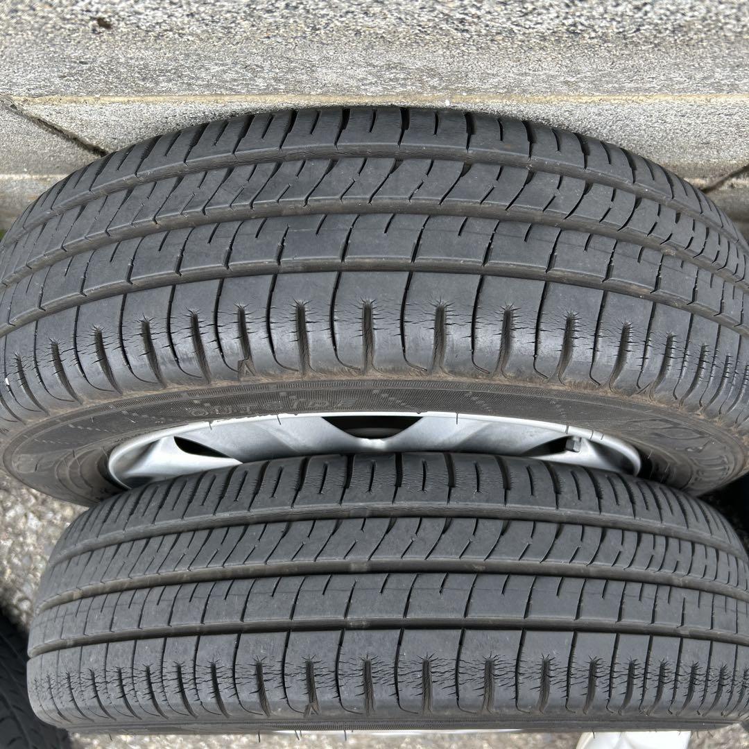 155/65R13 アルミホイールとタイヤ①２本分