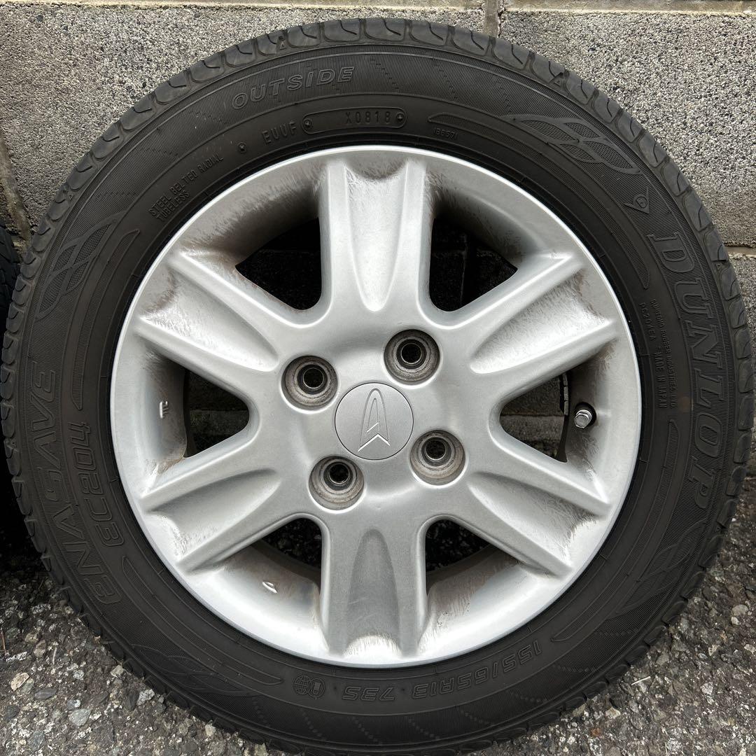 155/65R13 アルミホイールとタイヤ①２本分