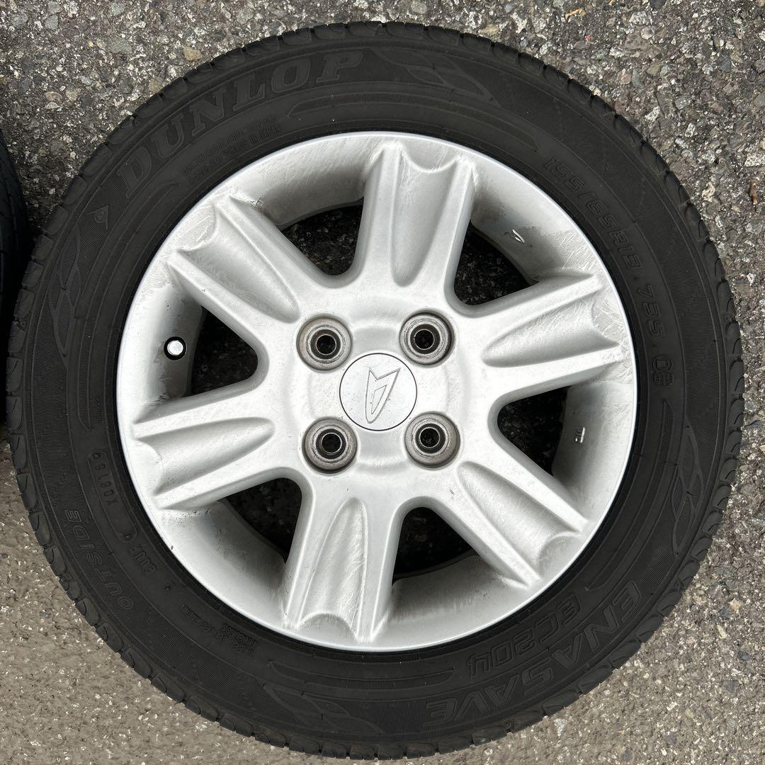 155/65R13 アルミホイールとタイヤ①２本分