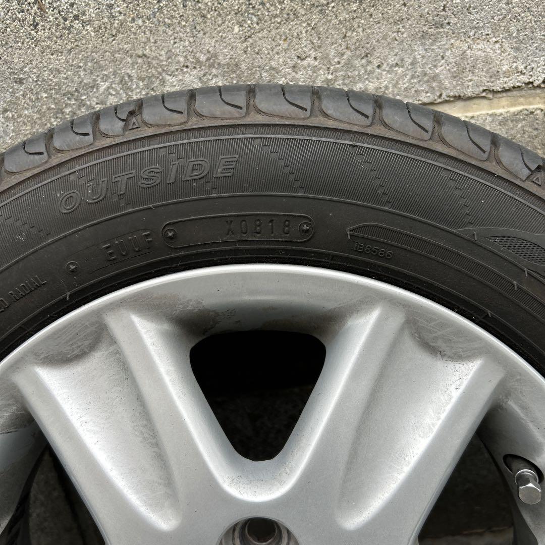 155/65R13 アルミホイールとタイヤ①２本分