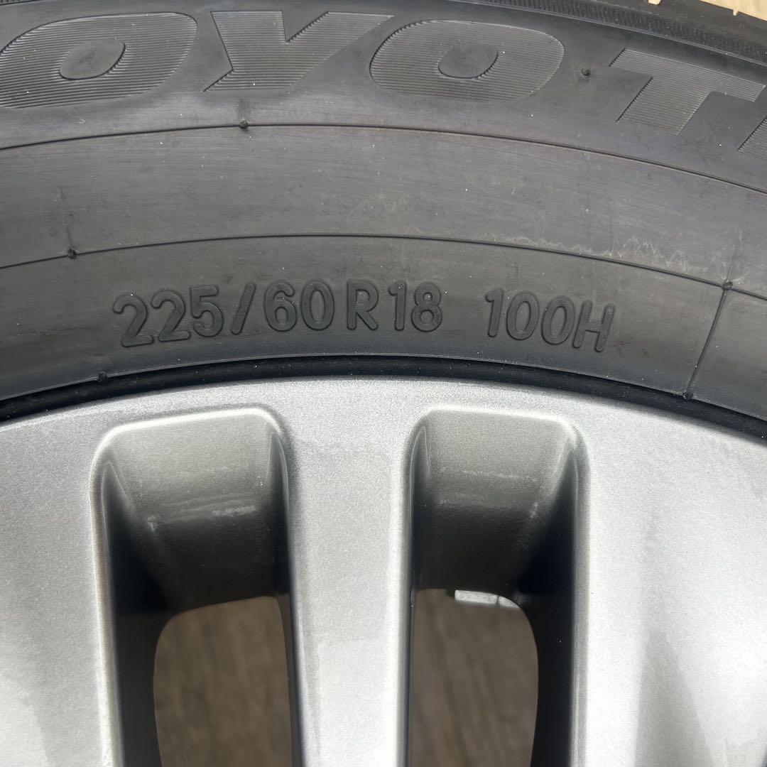 【送料込】新車外し40系新型アルファード　純正アルミ&タイヤ4本　AGH40W