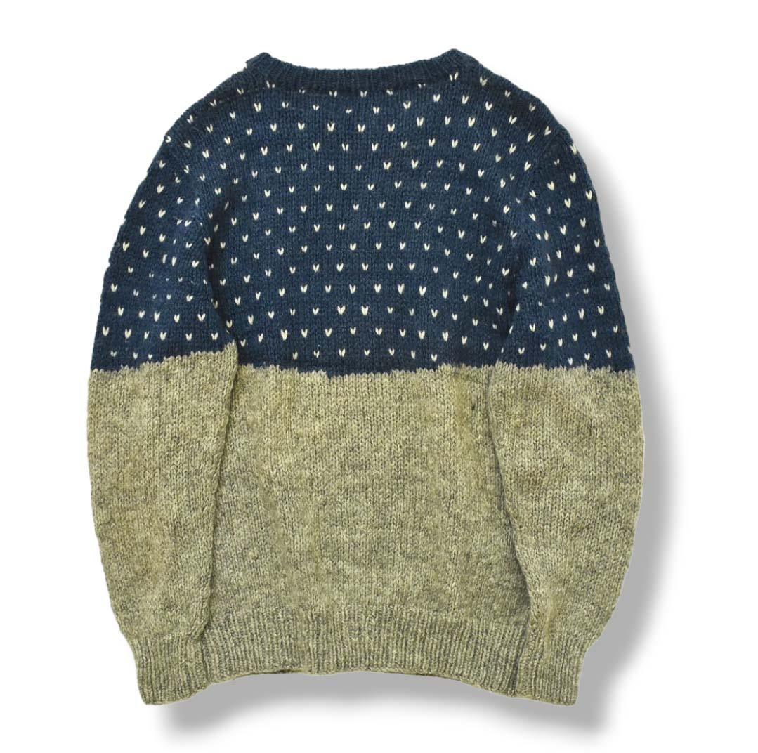 80sヴィンテージ ウールリッチ WOOLRICH ニット セーター L 熊 ♪