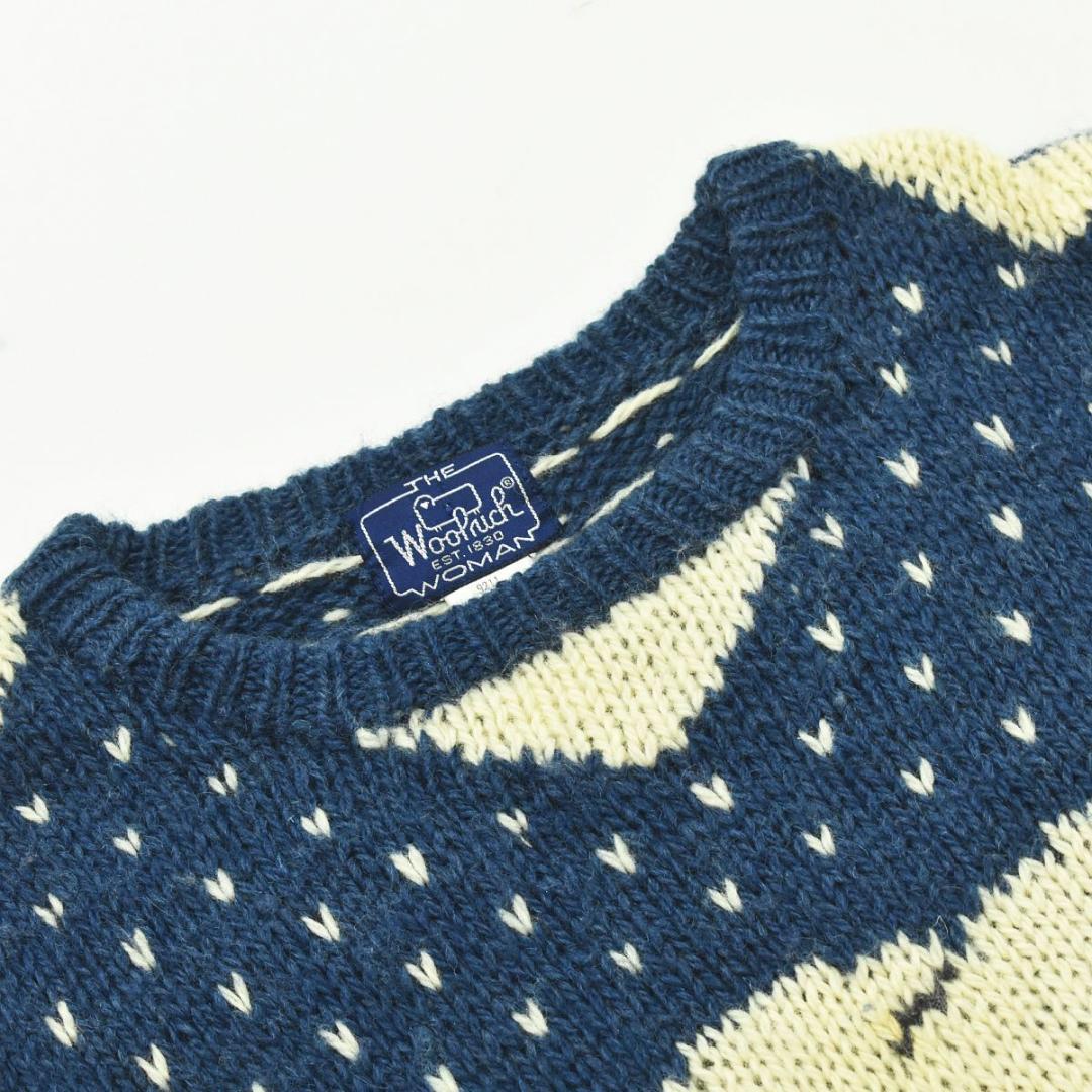 80sヴィンテージ ウールリッチ WOOLRICH ニット セーター L 熊 ♪