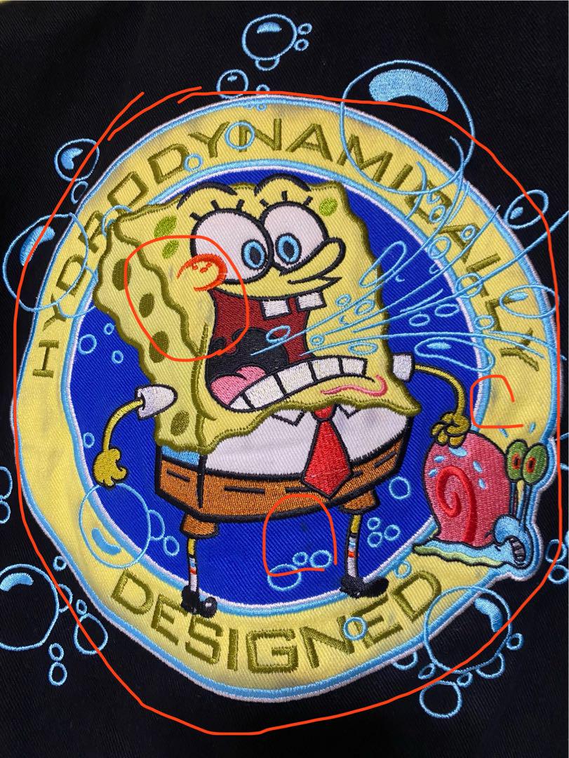 ⓲ JH Design スポンジボブ バイカー風 ジャケット スタジャン 刺繍