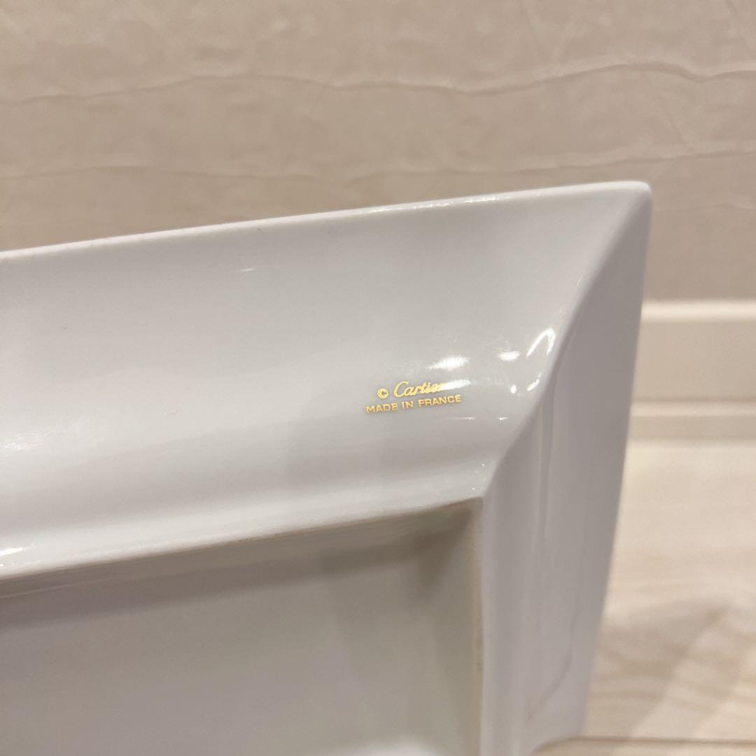 100%新品HOT Cartier アッシュトレイ 角皿 灰皿 皿 チーター ビンテージ Fat7B-m88577276256 新作高評価