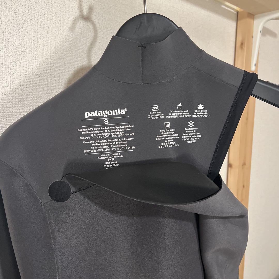 patagonia ブラック ロングスプリングウェットスーツ 2mm Ｓサイズ