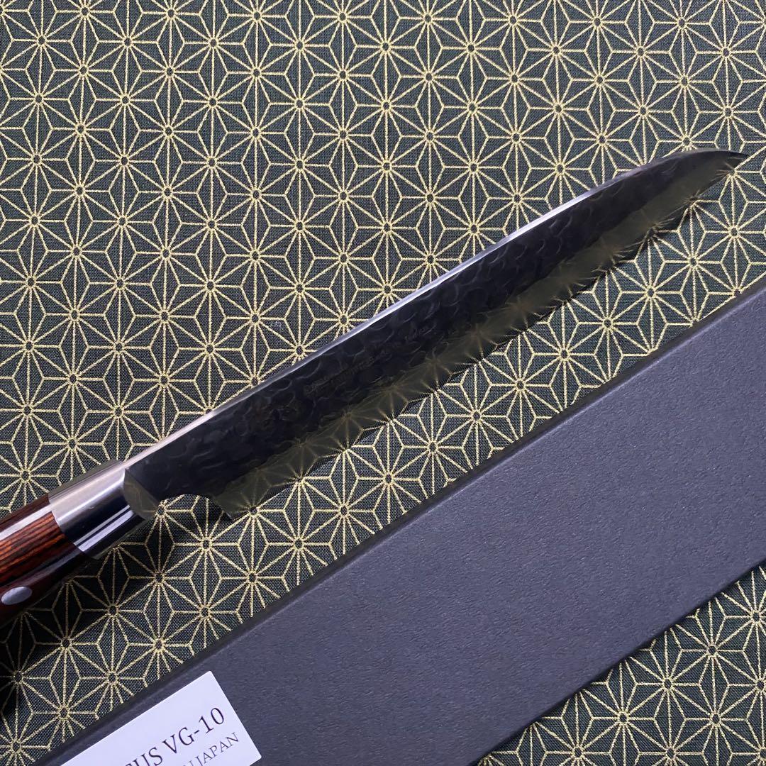 堺孝行 33層 槌目ダマスカスVG10 三徳 180mm
