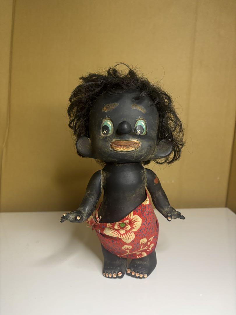 昭和レトロ1960年代 ダッコちゃん ソフビ クロンボ黒んぼ