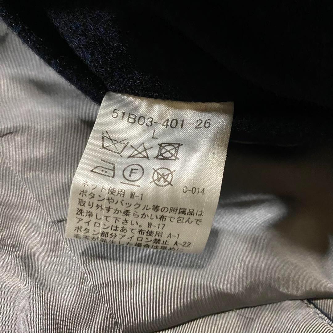 【美品】ブラックレーベルクレストブリッジ　チェスターコート　チェック柄　L 総柄