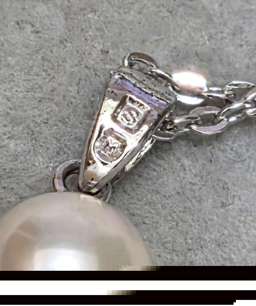 MIKIMOTOミキモト 一粒パール SILVERネックレス 41413 - メルカリ