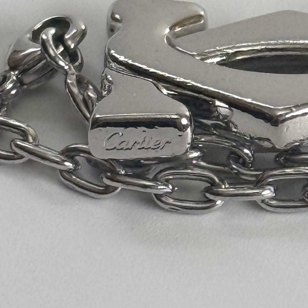 【美品】Cartier カルティエ 2C バッグチャーム キーホルダー