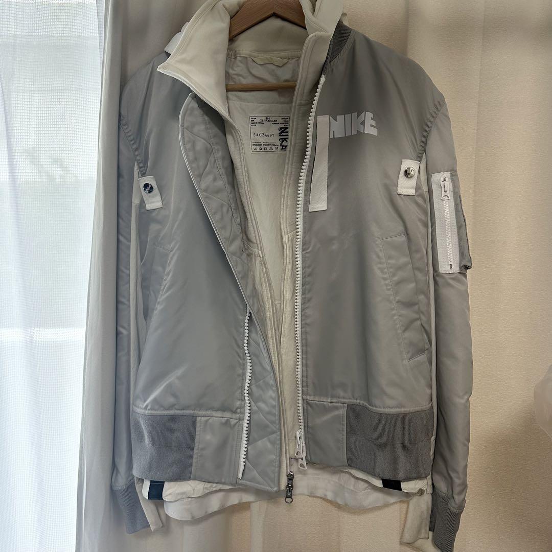 【限定セール！】 NIKE×sacai ナイキサカイ miu404 ボンバージャケット MA-1 ジャケット・アウター