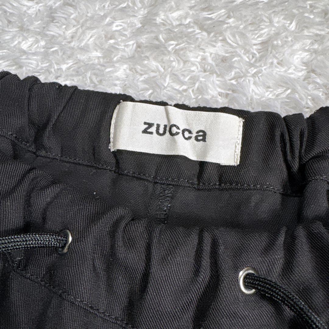 ZUCCA ズッカ 2タック ワイドイージーパンツ M 黒 ブラック