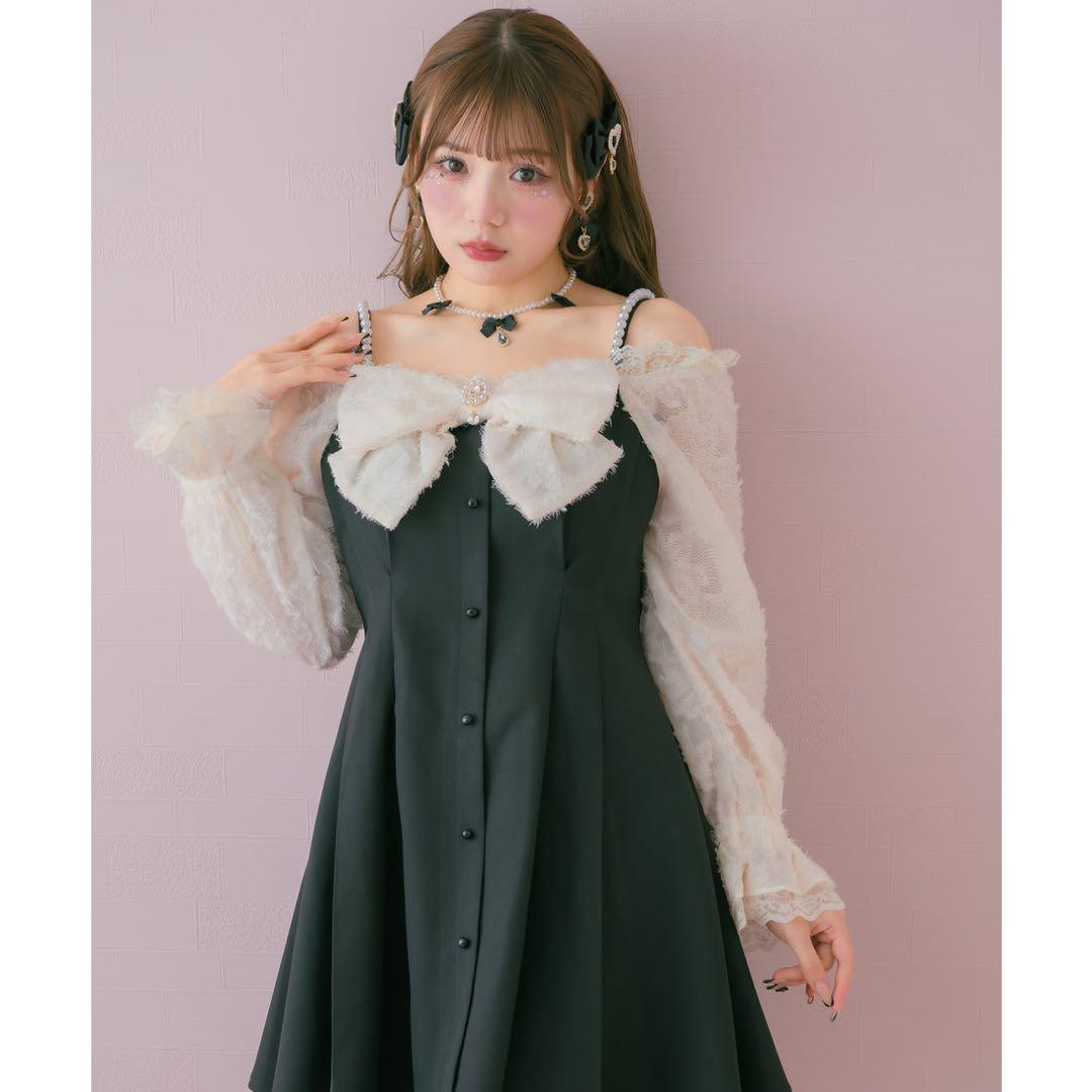ROJITA BIGリボンオフショルワンピース