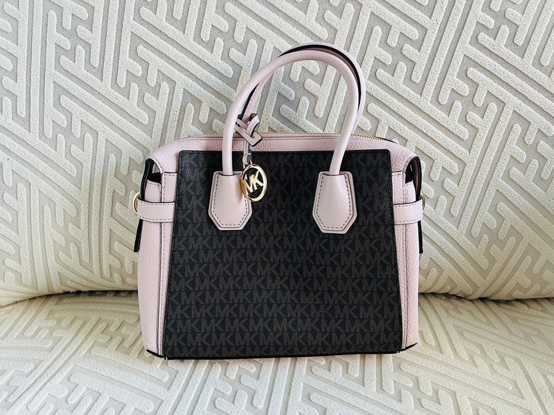 新品　MICHAEL KORS ピンク ブラック ハンドバッグ