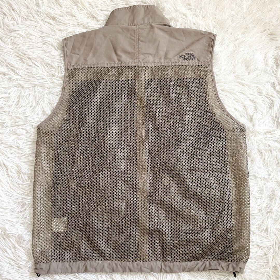 【極美品】ノースフェイス　ナイロンベスト　L ベージュ　KHK SFC 27