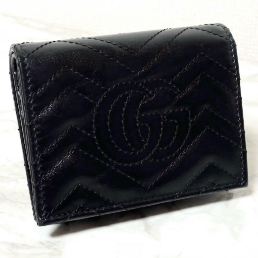 Tom 様 GUCCI グッチ GGマーモント キルティング 二つ折り財布