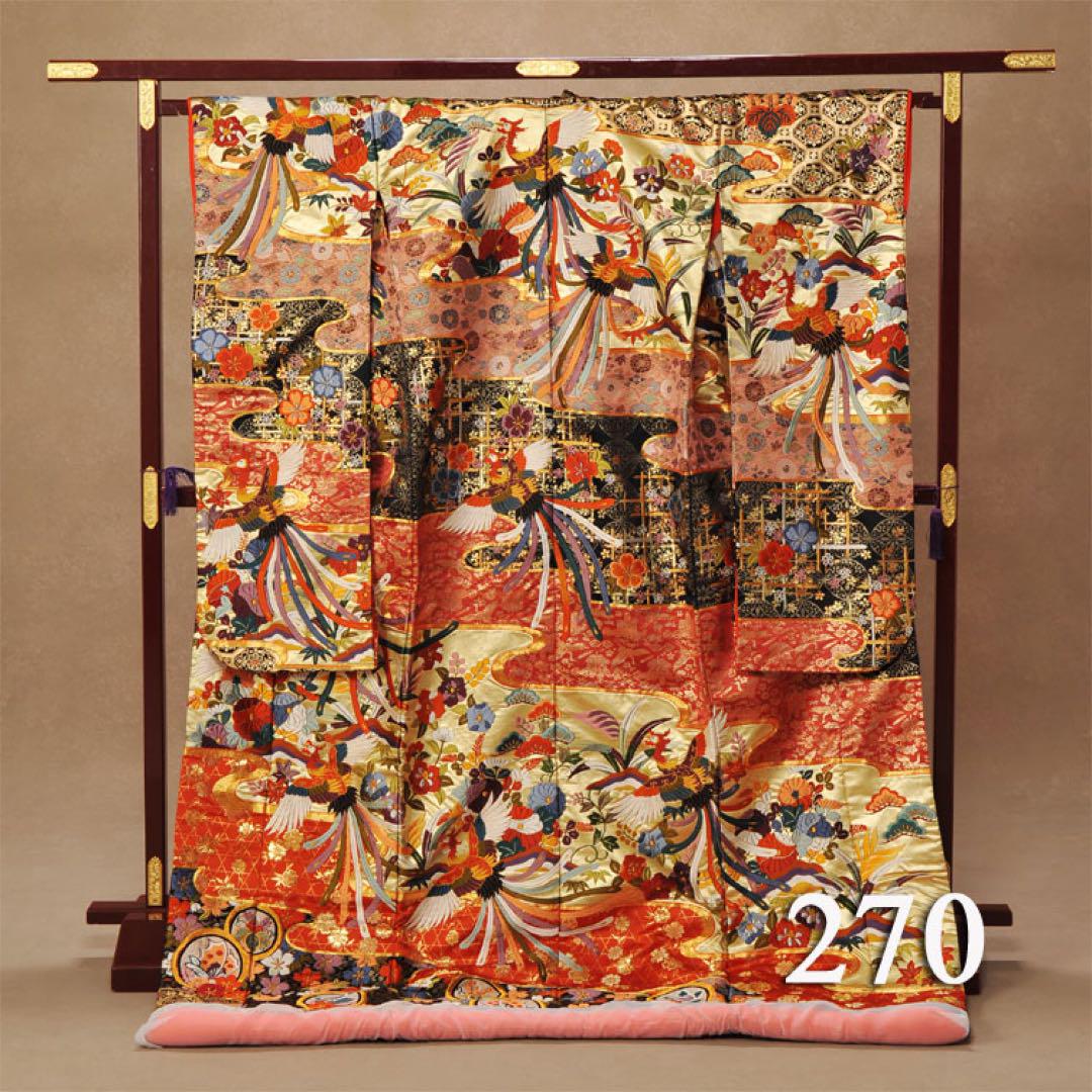 色打掛 豪華な花柄 270