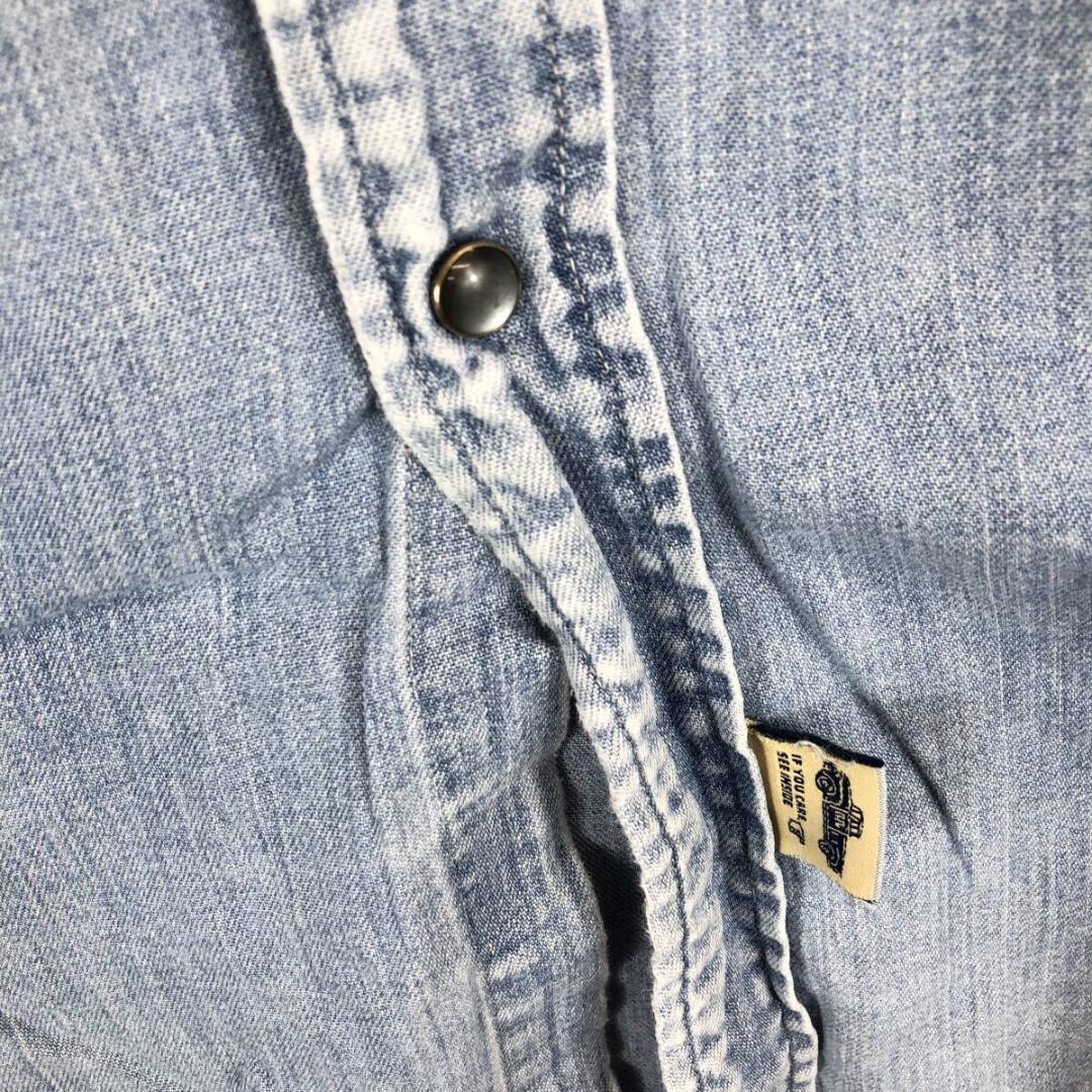 RRL ダブルアールエル ラルフローレン デニムウエスタンシャツ 使用感大