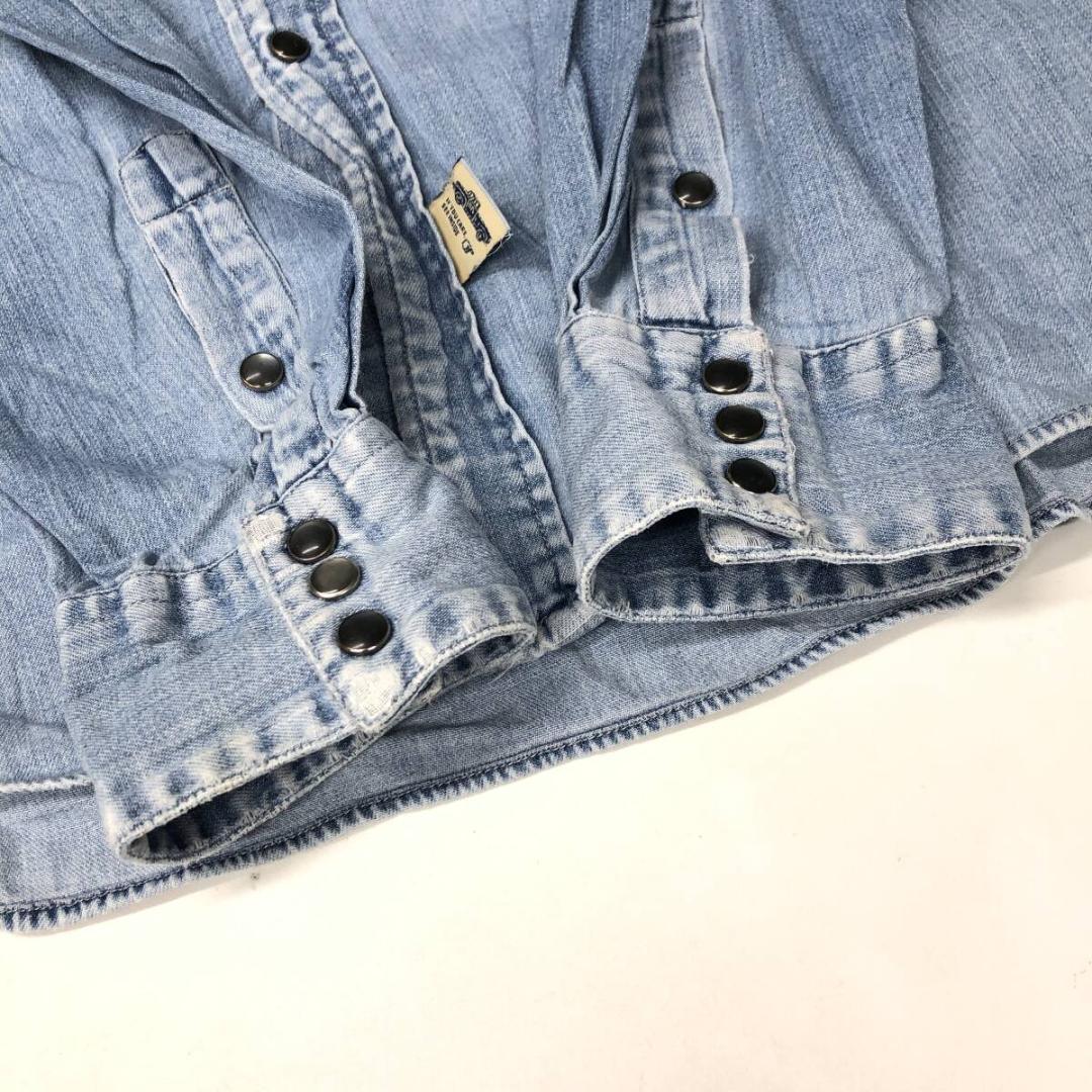 RRL ダブルアールエル ラルフローレン デニムウエスタンシャツ 使用感大
