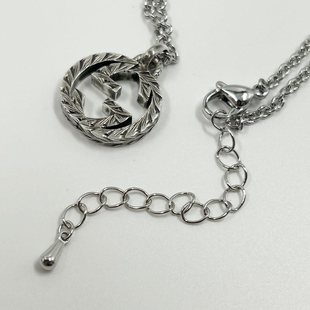 美品✨ グッチ ネックレス アラベスク インターロッキング GG ラージ 925 美品✨ グッチ ネックレス アラベスク インターロッキング GG ラージ 925