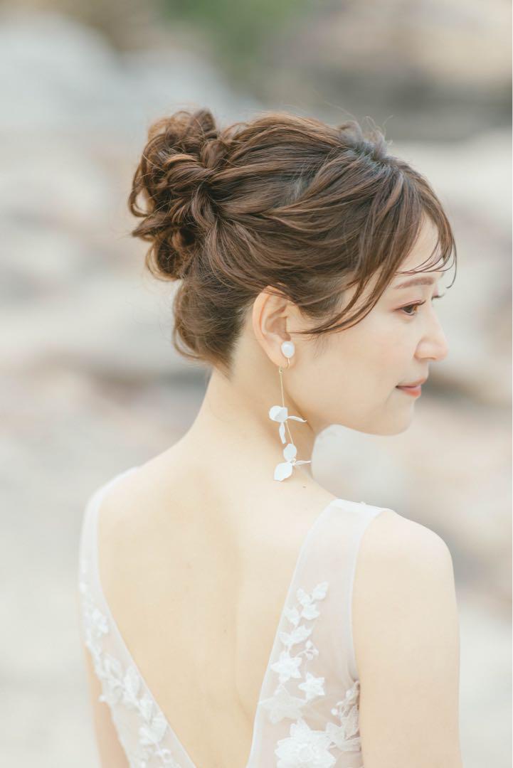 即納！最大半額！ 美品】シロブライダルshiro bridal イヤリング2way スーツ・フォーマル・ドレス