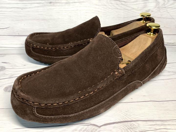 UGG アグ スリッポン メンズ 26cm 茶色 ムートン ドライビングシューズ