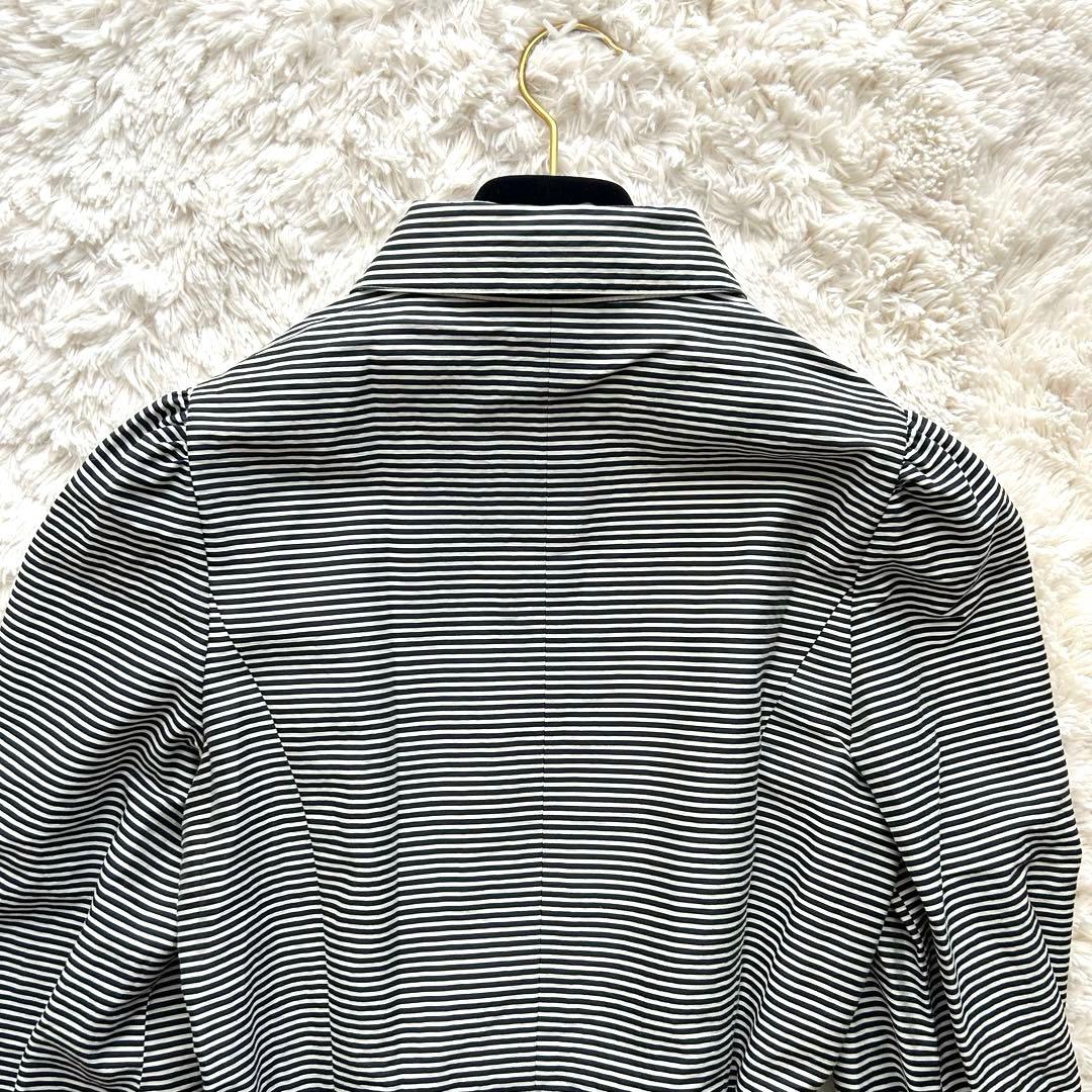 美品✨M’S GRACYフレアワンピース バルーン ストライプ リボン 38