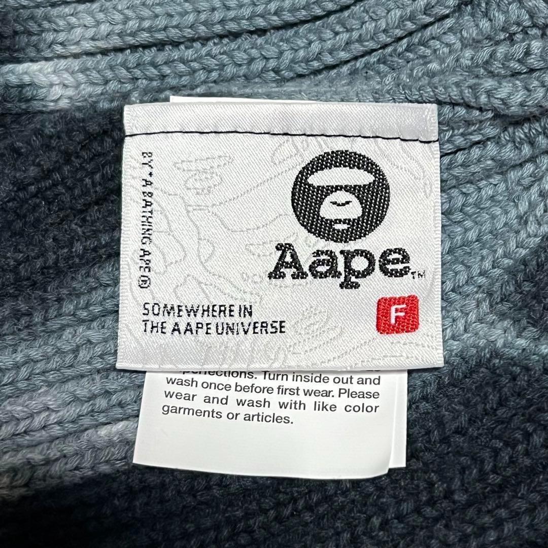 AAPE タイダイ柄 リブ編み ビーニー ニット帽 海外 輸入品