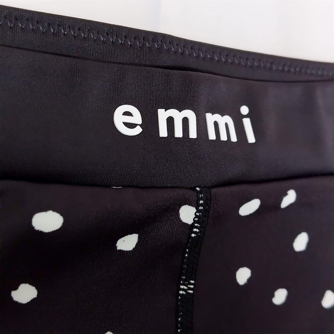 【海外限定】 0≪現行品≫emmi yoga ドット柄レギンス 黒＊ヨガウェア バレエ ヨガ・ピラティス