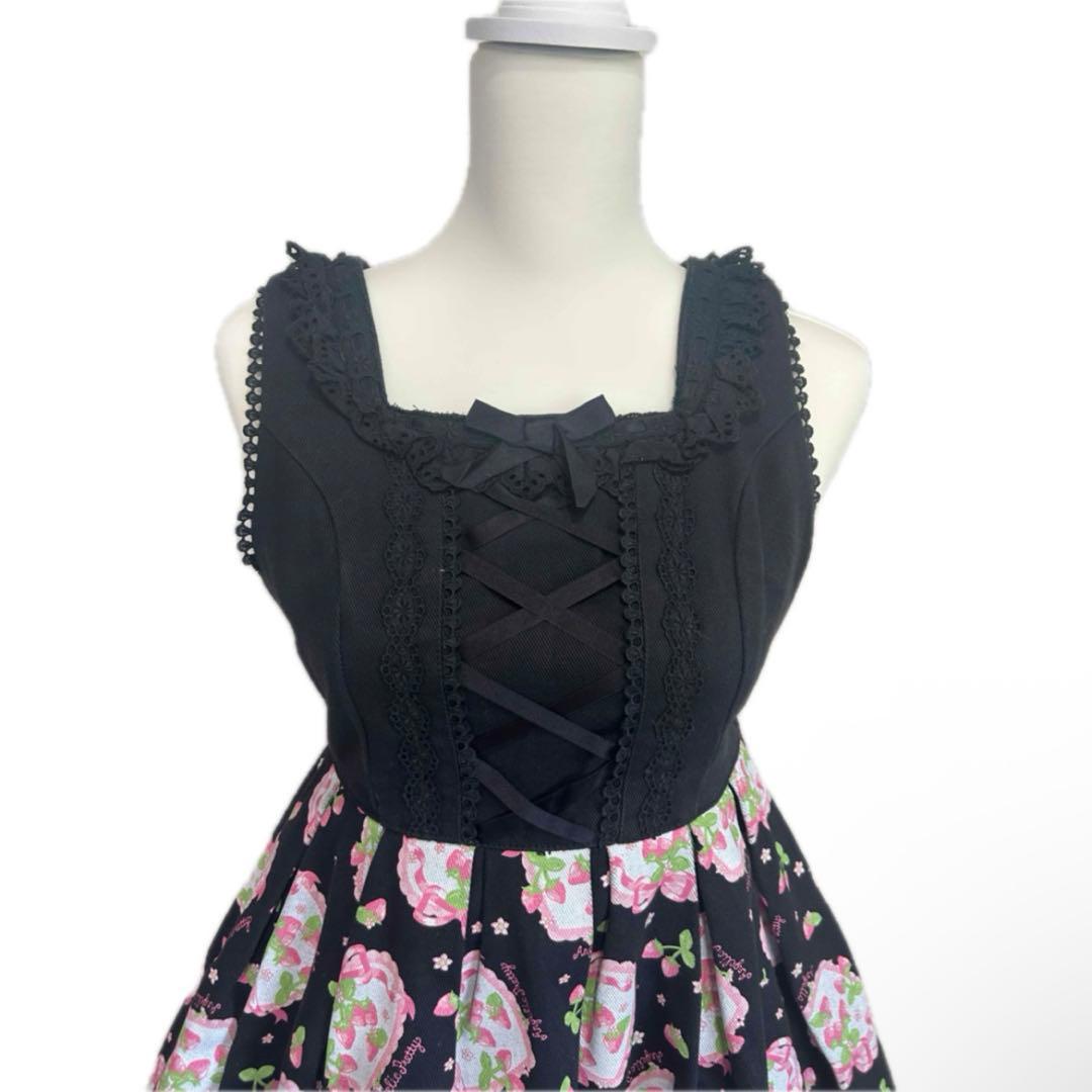 初期 アンジェリックプリティ いちご ジャンパースカート ハート ストロベリー 初期 アンジェリックプリティ いちご ジャンパースカート ハート ストロベリー