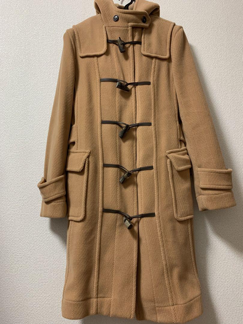 美品 HARNOLD BROOKダッフルコート サイズL相当 ヘリンボーン