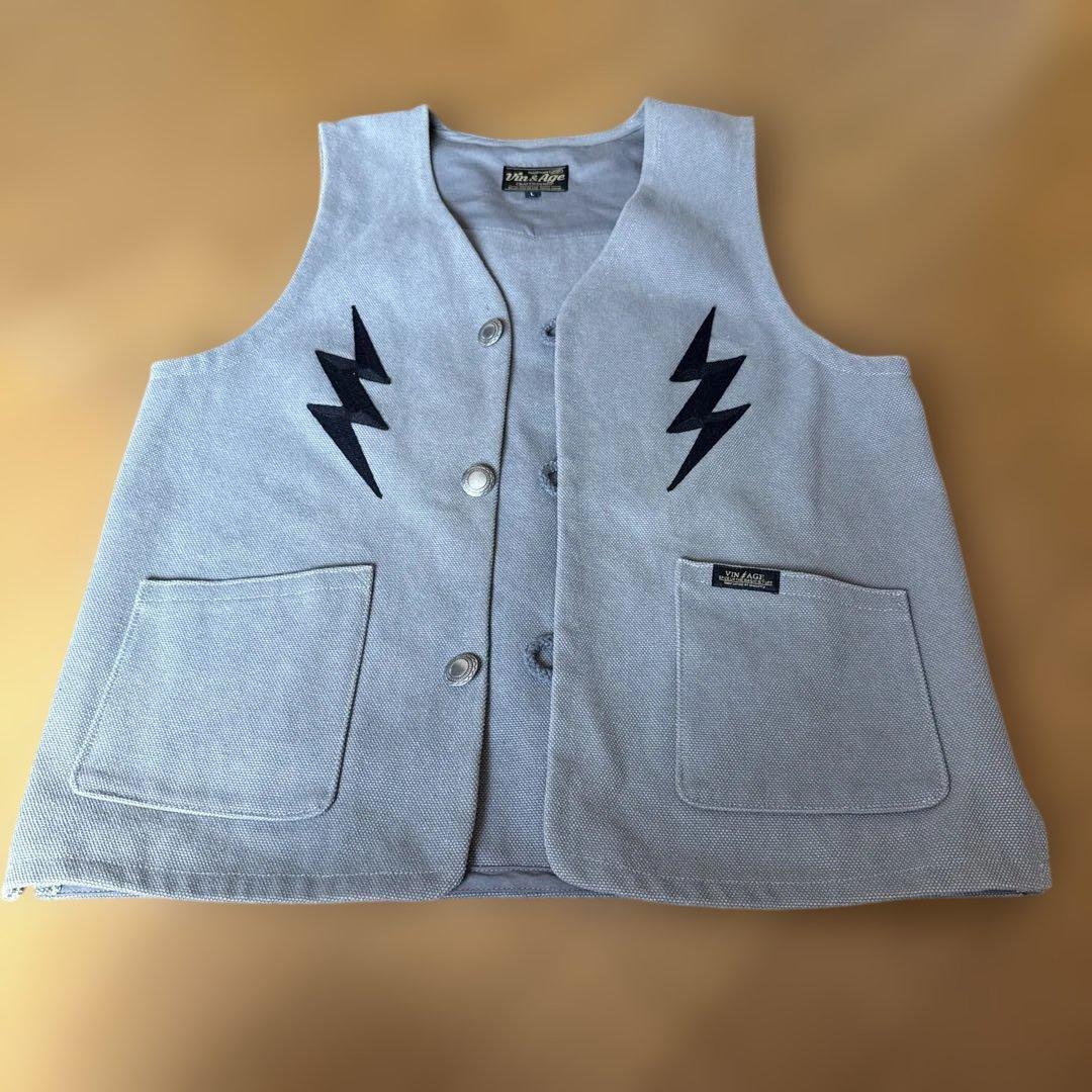 VIN＆AGE/ヴィンアンドエイジハーレー/バイカー/アメカジ/ベスト