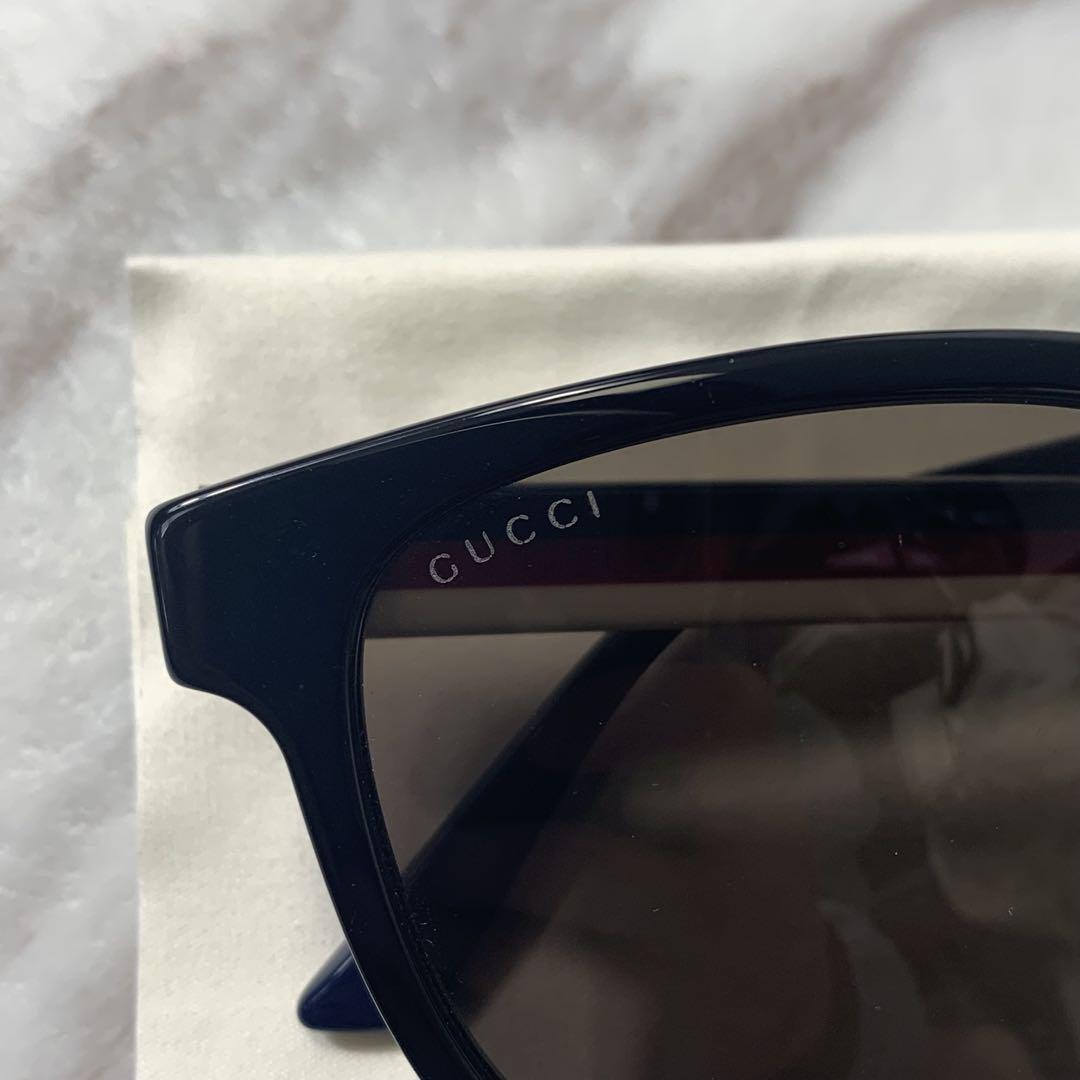 gucci サングラス シェリーライン ケース付き イタリア製 ウェリントン