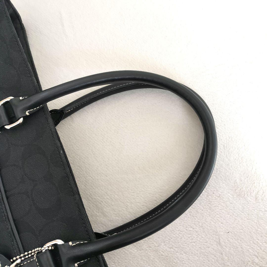 【美品】コーチ　COACH ビジネスバッグ　シグネチャー　キャンバス　A4収納 COACH コーチ トートバッグ シグネチャー キャンバス A4可 肩掛け