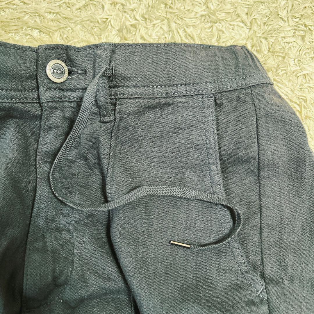 ヤヌーク☆美品☆リラックスセミフレアパンツ☆リラックスパンツ