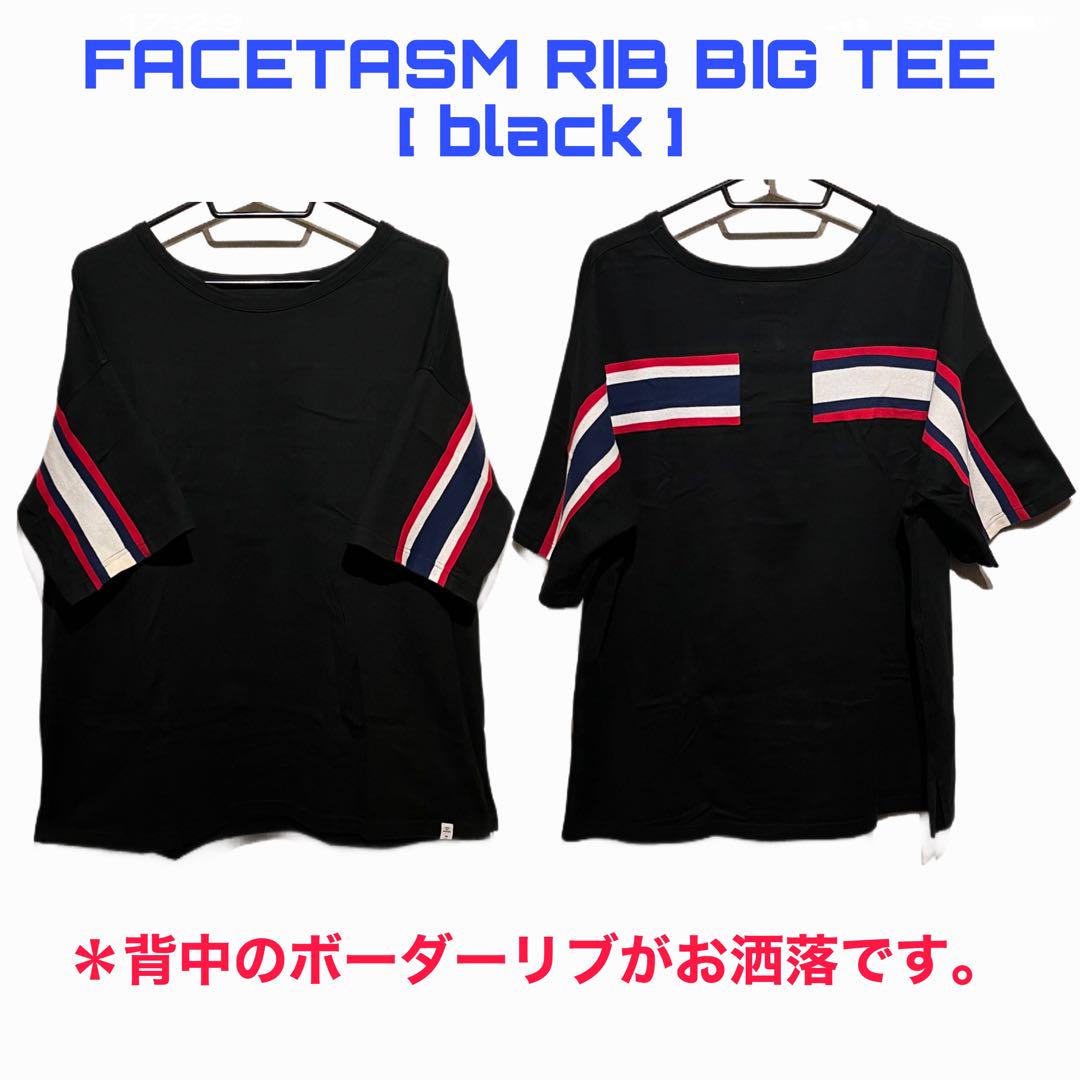 トップス FACETASM RIB BIG TEE [ black ]