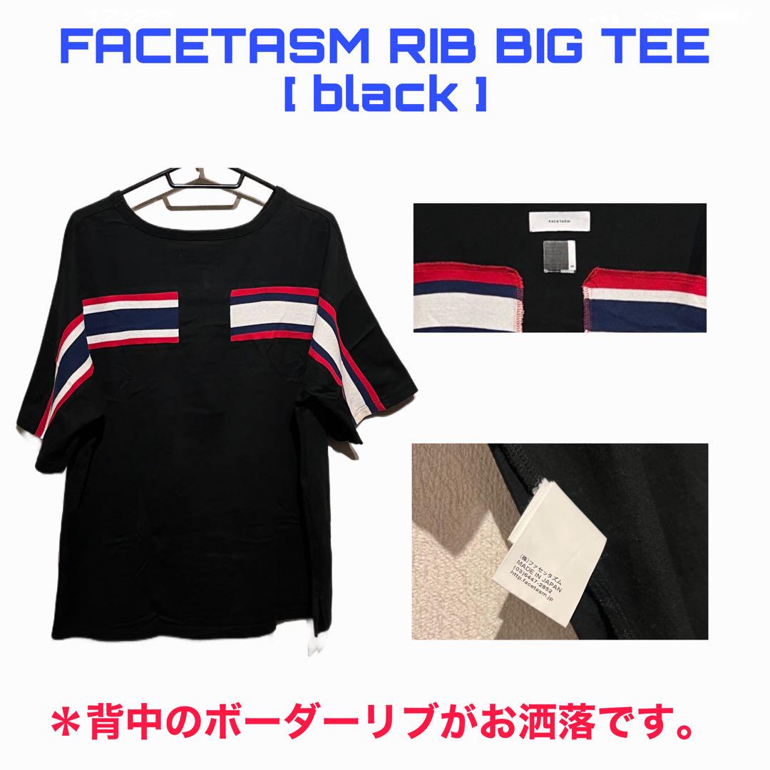 トップス FACETASM RIB BIG TEE [ black ]