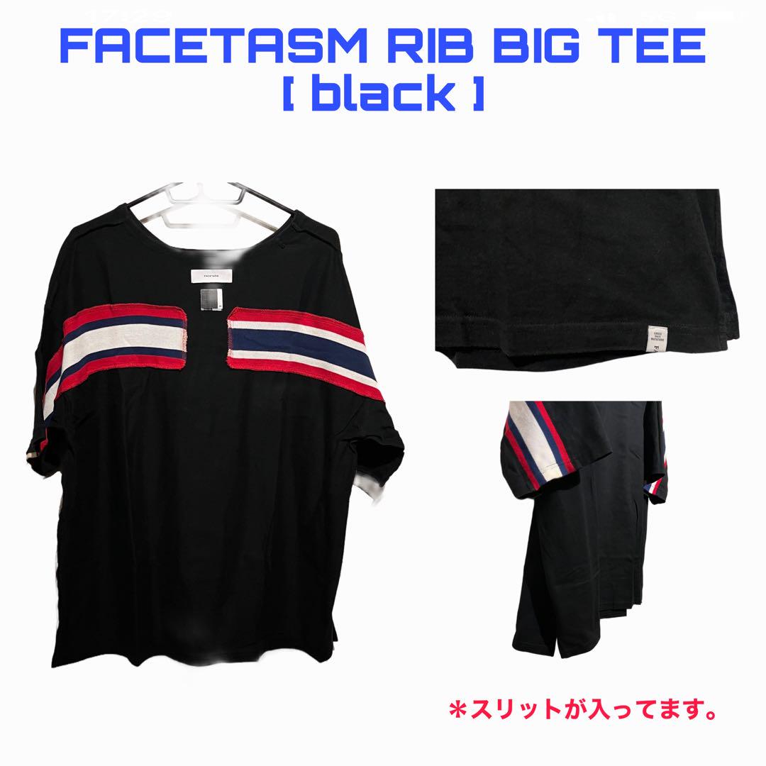 トップス FACETASM RIB BIG TEE [ black ]