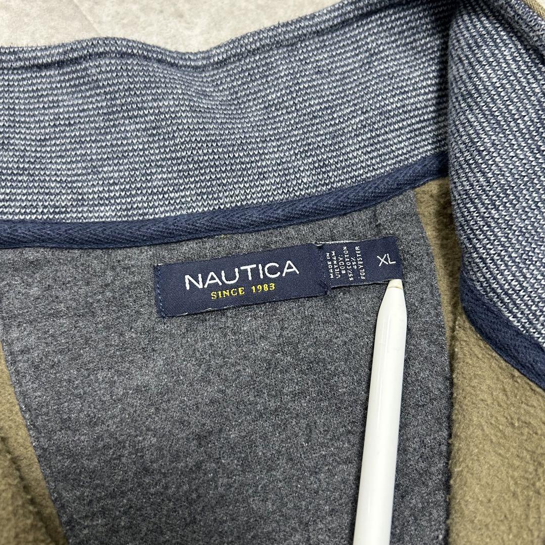 y2k NAUTICA ハーフジップ vintage カーキ アーカイブ 希少