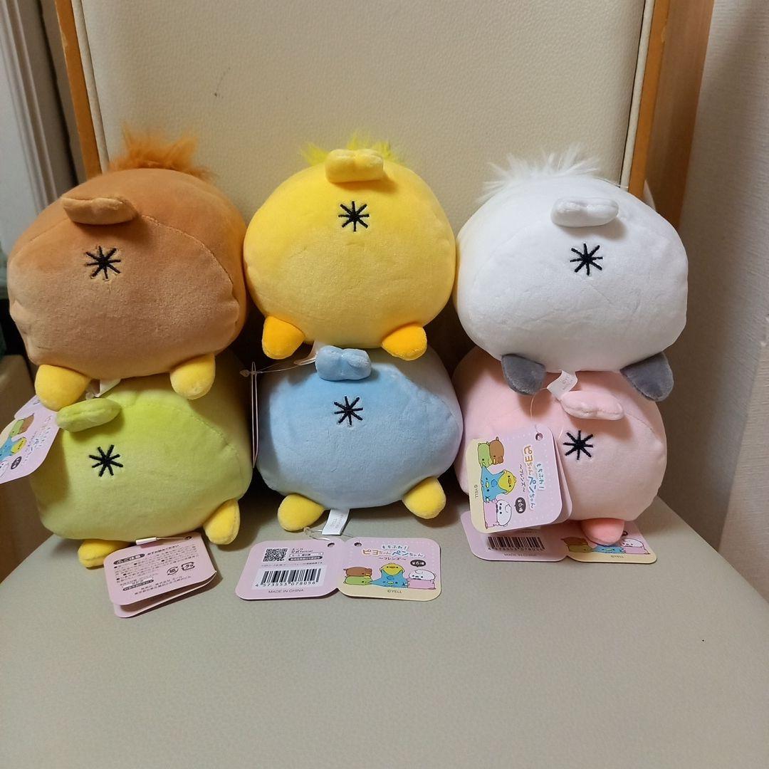 新品もちふわ　ピヨちゃんペンちゃんフレンズ　カラフルな鳥のぬいぐるみセット 新品もちふわ ピヨちゃんペンちゃんフレンズ カラフルな鳥の