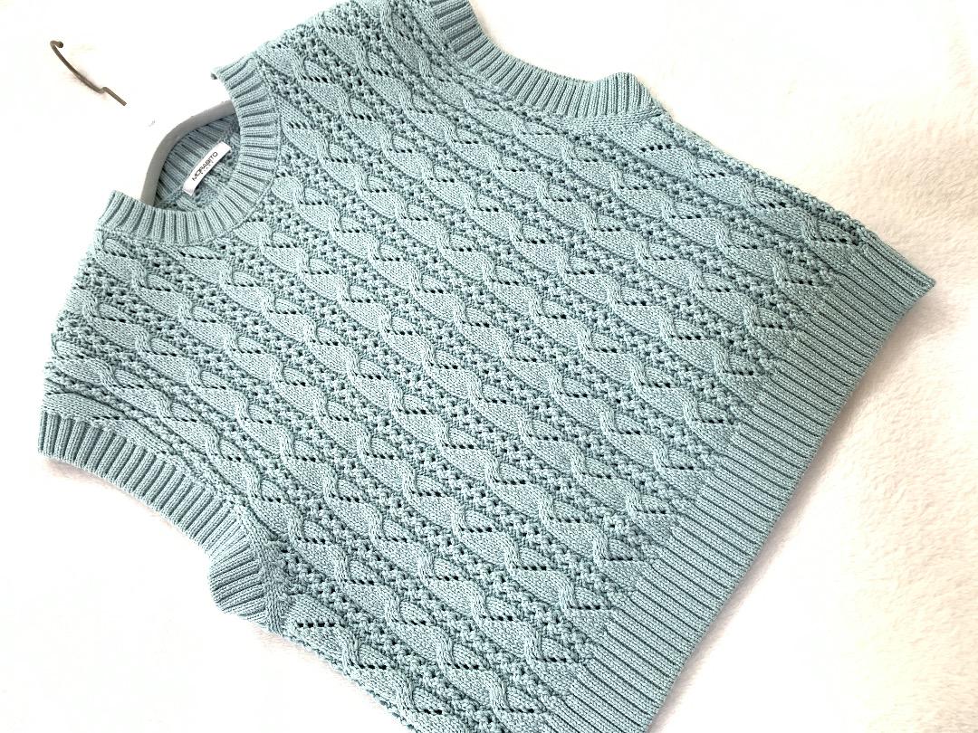 専用です掲載モラビト MORABITOBLANCニットジレ9~11¥47.300