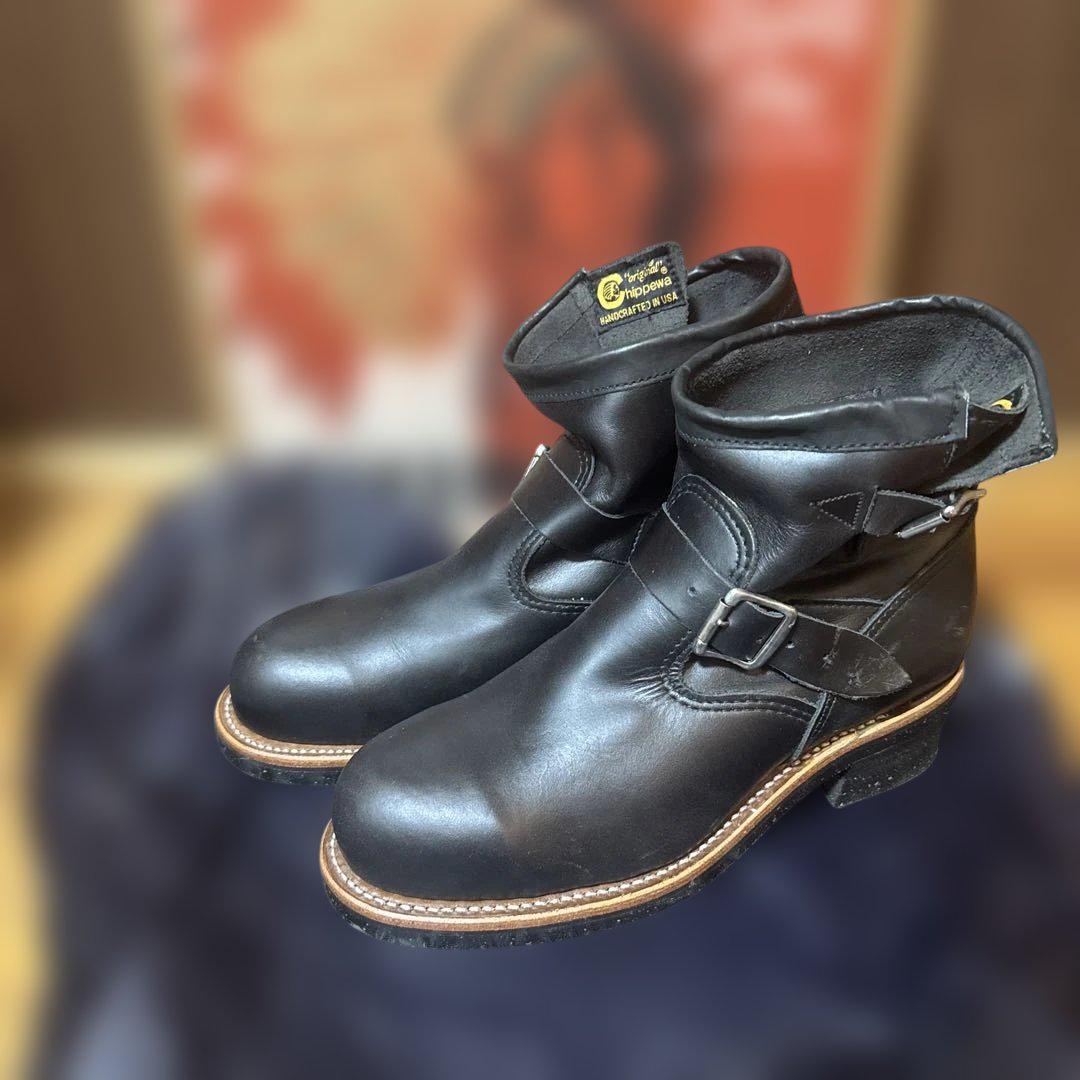 チペワ（CHIPPEWA）ショート エンジニアブーツ】 - メルカリ